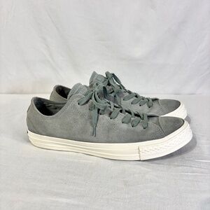 Converse‎ Chuck Taylor All Star Low Top Sneakers Shoes Green Suede M9 / W11 Rare
